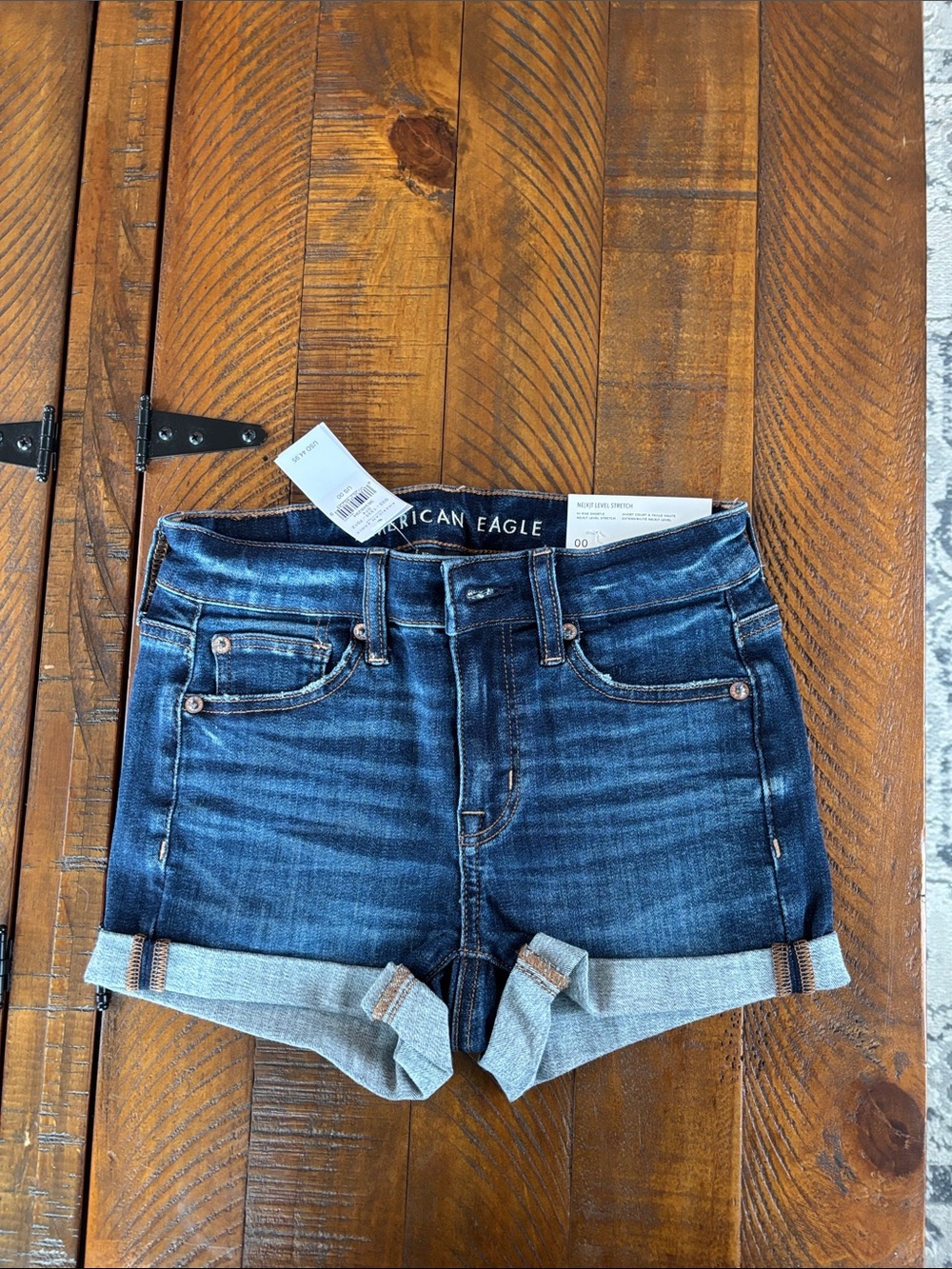American Eagle Outfitters Dark Blue Denim Jean Shorts